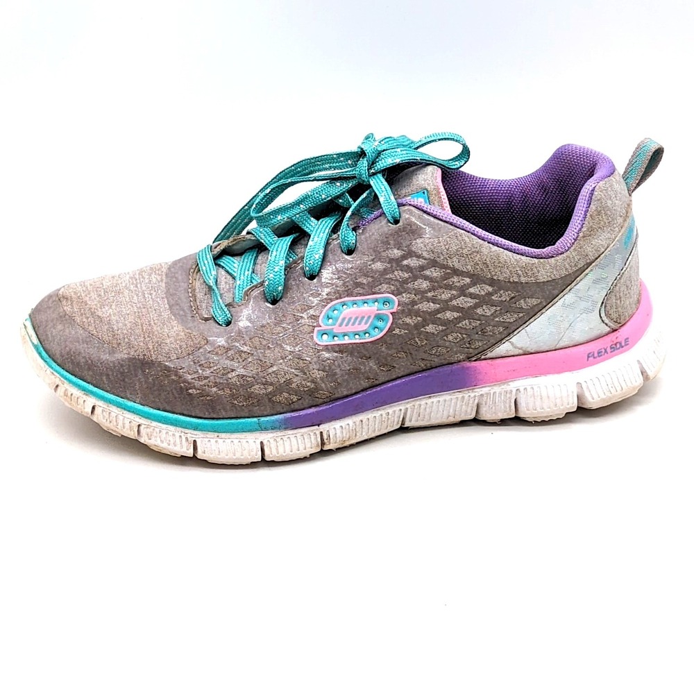 Skechers Shoes Womens Multicolor 6 Lightweight Walking Sneaker Sparkle 81862L